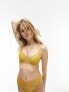 Topshop Molly lace underwire bra in mustard