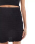 ONLY bubble texture mini skirt co-ord in black