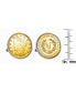 Gold-Layered Liberty Nickel Bezel Coin Cuff Links