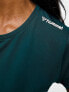 Hummel Classic mesh t-shirt in dark green