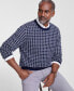 Men's Clean Check Merino Sweater, Created for Macy's