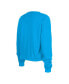 Women's Blue Carolina Panthers Thermal Crop Long Sleeve T-shirt