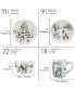 Winter's Frost 16 Pc. Dinnerware Set, Service for 4