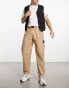 Calvin Klein Jeans straight leg utility chinos in beige