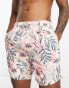 Threadbare tropical swim short 2 pack in midnight and pink