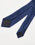 ASOS DESIGN tie and pocket square in navy