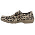 Roper Chillin Leopard Moc Toe Slip On Womens Beige Flats Casual 09-021-0191-309