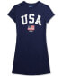 Big Girls Team USA Cotton T-Shirt Dress