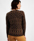 Petite Trina Python-Print Sweater, Created for Macy's