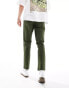 ASOS DESIGN slim pull on trouser in khaki