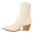 COCONUTS by Matisse Lynne Pointed Toe Pull On Womens Off White Casual Boots LYN