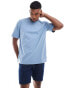 Hollister heavyweight boxy fit t-shirt in blue