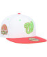 Men's White, Coral Washington Nationals Robert F. Kennedy Memorial Stadium Strawberry Lolli 59FIFTY Fitted Hat