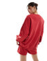 Kaiia logo sweatshirt co-ord in red