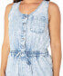 Juniors' Cotton Denim Drawstring-Waist Jumpsuit