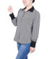 Women's Long Sleeve Colorblocked Blouse