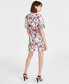 Women's Crinkle-Chiffon Printed Dress