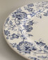 Lily earthenware dessert plate