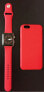 wrist silicone Apple Watch Red 42/44/45 mm