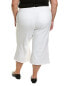 Nydj Plus Patchie Major Wide Leg Capri Optic White Jean Women's