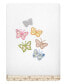 Textiles Turkish Cotton Mariposa Embellished Fingertip Towel Set, 2 Piece