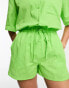 Esmee Exclusive beach linen short co-ord in green