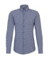 Men's Printed Performance-Stretch Slim-Fit Dress Shirt