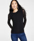 Women's Mesh Crewneck Top, Created for Macy's