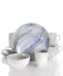 Marble Clara 16 Piece Stoneware Dinnerware Set, Service for 4