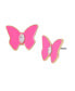 Faux Stone Butterfly Stud Earrings