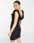 Trendyol off shoulder mini dress in black