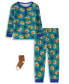 Baby and Toddler Boys Snug Fit 3-Piece Pajama Set