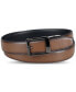 Men's Faux-Leather Stretch Reversible Compression Lock Belt