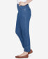 Petite Extra Stretch Denim Ankle Jean with Cutout Hem