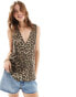 ASOS DESIGN leopard print waistcoat