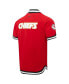 Men's Red Kansas City Chiefs Classic Warm-Up Short Sleeve Full-Snap Jacket