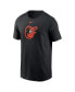 Men's Black Baltimore Orioles Fuse Logo T-Shirt