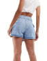 Mango denim skort in light blue