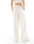 JDY high waist wide leg tailored trouser co-ord in cream