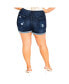 Plus Size Ripped Love Short