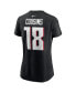 Women's Kirk Cousins Black Atlanta Falcons Player Name Number T-Shirt