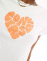 Converse Colourful Heart tee in white