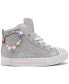 Little Girls Twinkle Toes: Twinkle Sparks - Charm Bestie High Top Light-Up Casual Sneakers from Finish Line