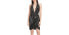 Aqua 289284 Sequin Halter Mini Evening Dress - Black Cooper Size L