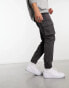 ONLY & SONS tapered fit cargo with cuffed bottom in grey