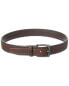 Savile Row Intricate Two-Tone Leather Belt Men's