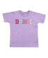 Little and Big Girls Dance Patch Short Sleeve T-Shirt