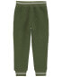 Toddler Solid Cotton Blend Pants - Green 3T