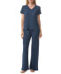 Women's 2-Pc. Short-Sleeve Pajamas Set