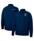 Men's Navy Notre Dame Fighting Irish Detonate Quilted Full-Snap Jacket